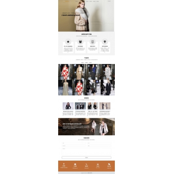 （自适应手机版）响应式品牌男女服装设计类网站源码 HTML5男女装品牌公司网站织梦模板