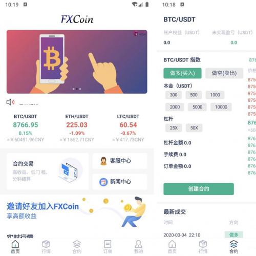 fastadmin框架二开新品FXcoin交易所带杠杆合约控盘分销源码 