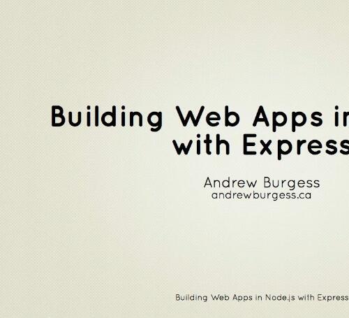 Tutsplus-在Node和Express中构建Web应用程序视频教程