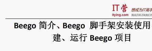 2020年新出Go语言视频教程/Golang教程/Beego程序员入门实战视频教程11.2G