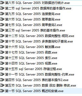 SQL Server 2005基础应用视频教程17节