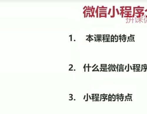 微信小程序入门与实战 常用组件API开发技巧项目实战视频教程十一章