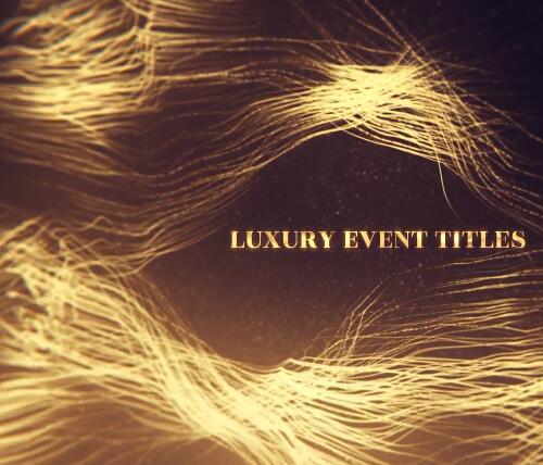 AE模板+PR预设-奢华线条背景颁奖片头 Luxury Event Titles Mogrt
