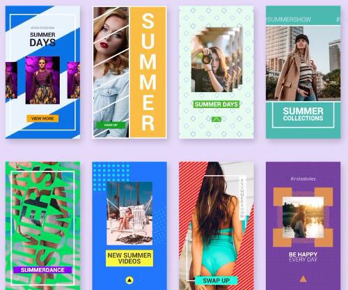 PR模板-时尚INS竖屏视频包装 Summer Instagram Stories