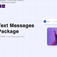 PR预设-信息对话框气泡动画 Text Messages Package