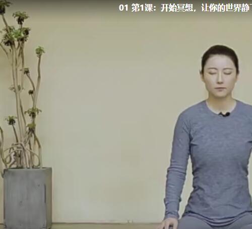 现代女性冥想瑜伽课 做温柔有力量的大女主视频课程12课