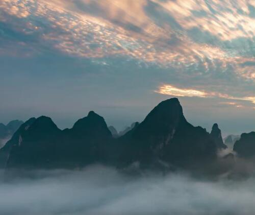 云海云彩云朵雾气缭绕仙气短视频素材森林空气生态环境仙境唯美山