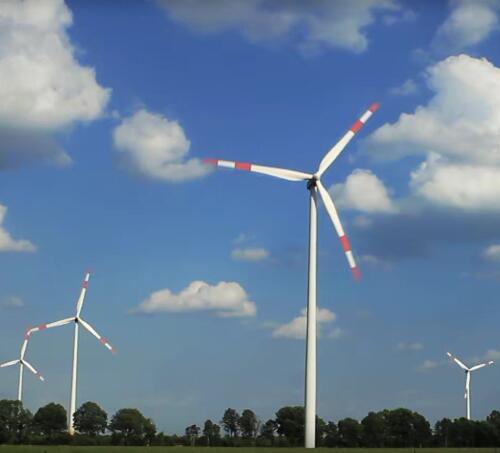 新能源自然绿色能源风车风力发电机抖音快手自媒体短视频剪辑素材