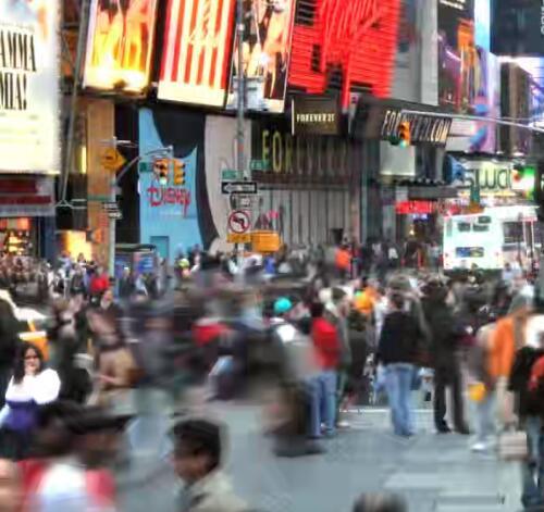 人流行走忙碌夜景城市街道情感上下班高峰期快节奏剪辑短视频素材