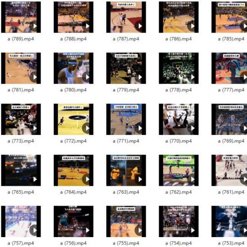 【网盘900G】NBA篮球解说名场面短视频体育运动库里高清无水印创作剪辑素材