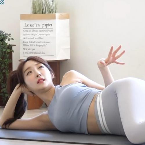 韩国性感美女瑜伽视频教学【百度下载15集】持续更新 钻石VIP会员紧身瑜伽裤